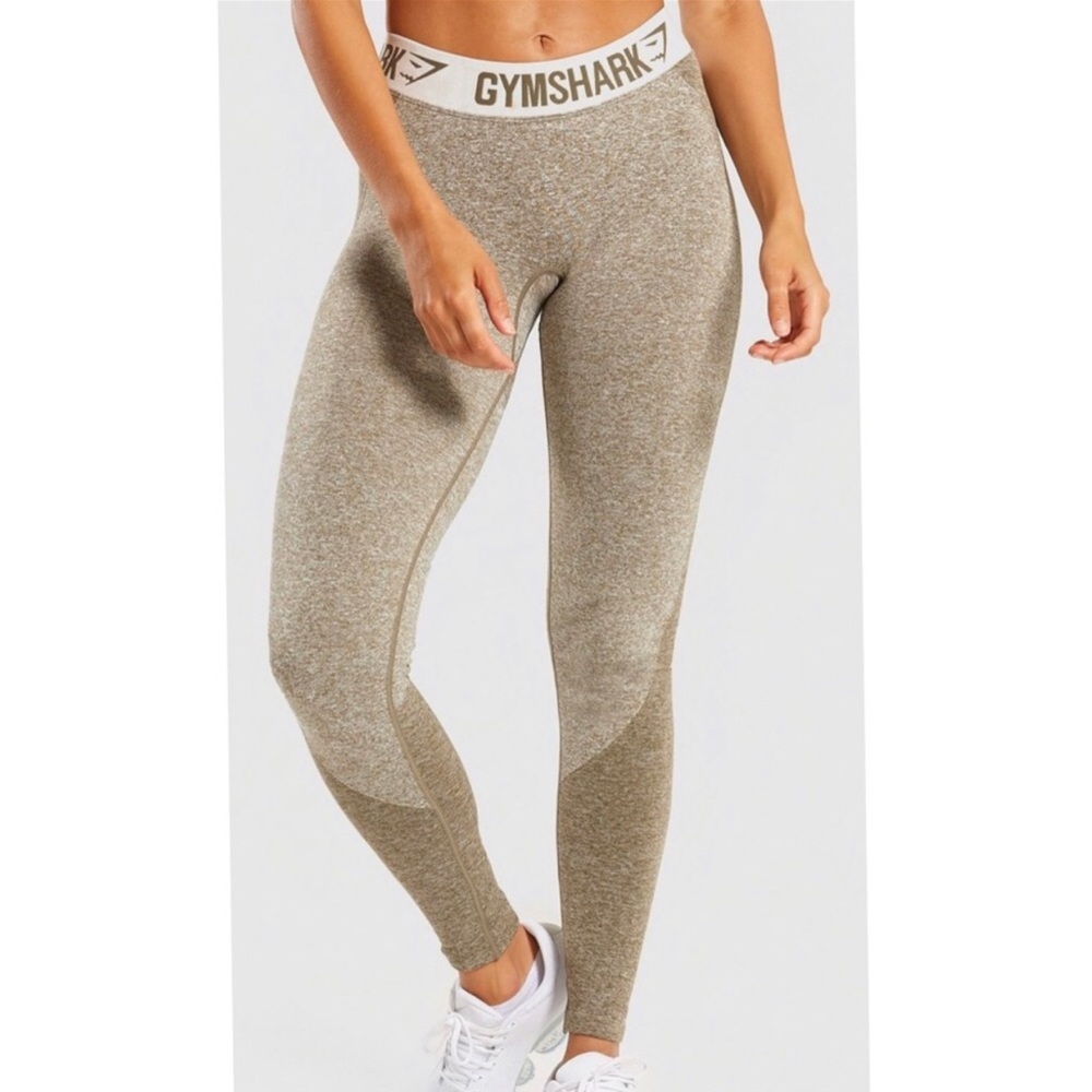 Women’s gymshark flex leggings khaki/sand